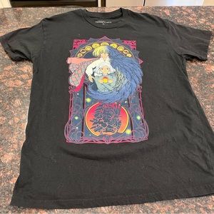 Howl’s Moving Castle Trio Studio Ghibli Black T-Shirt Sz.M